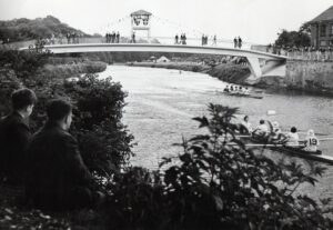 Baths Bridge at Durham Regatta 1960s/1970s